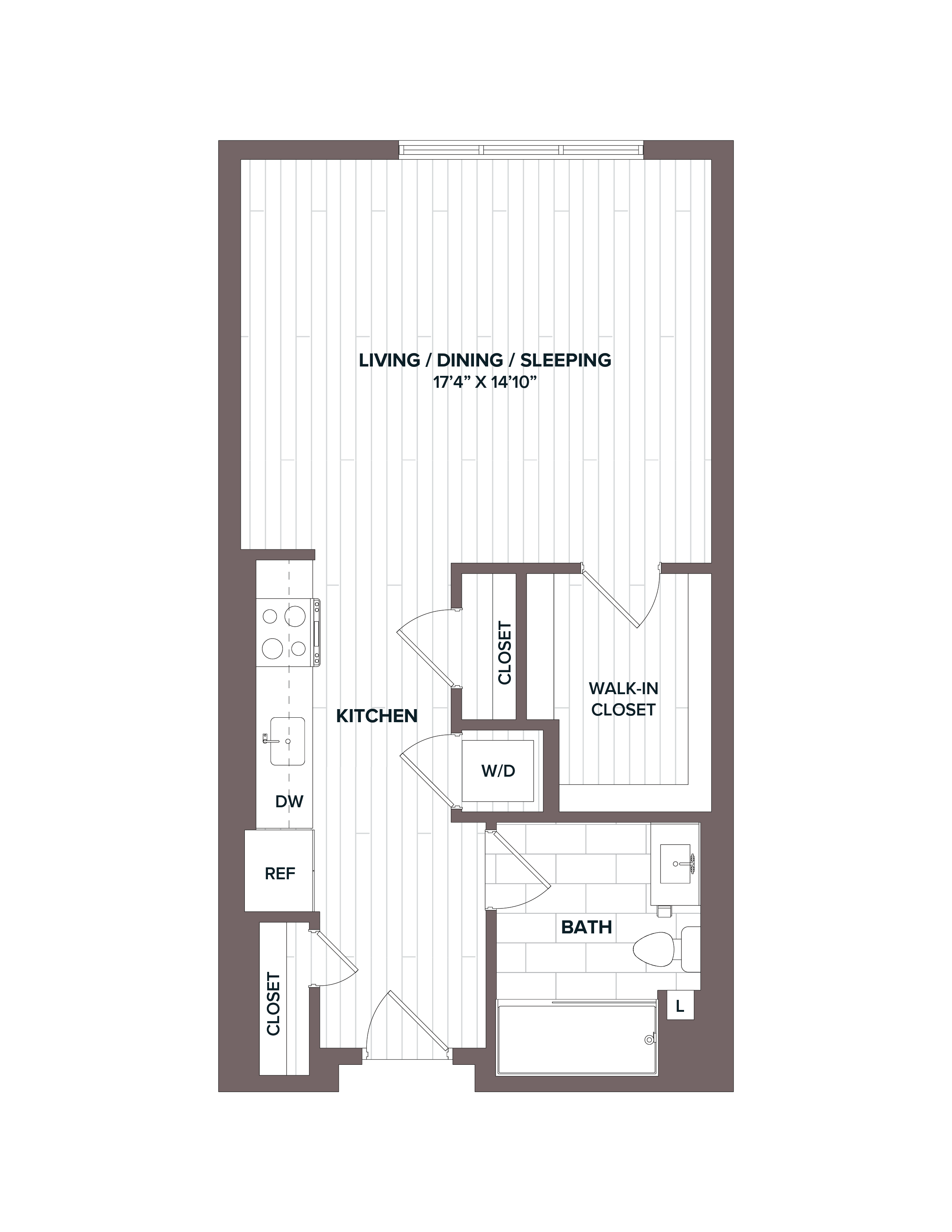 floorplan image of apartment 624
